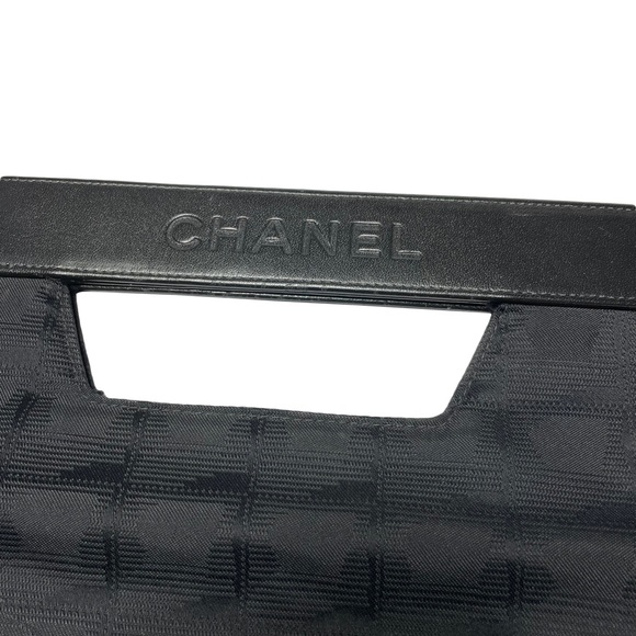 Authentic Chanel top handle clutch nylon bag - Picture 3 of 7